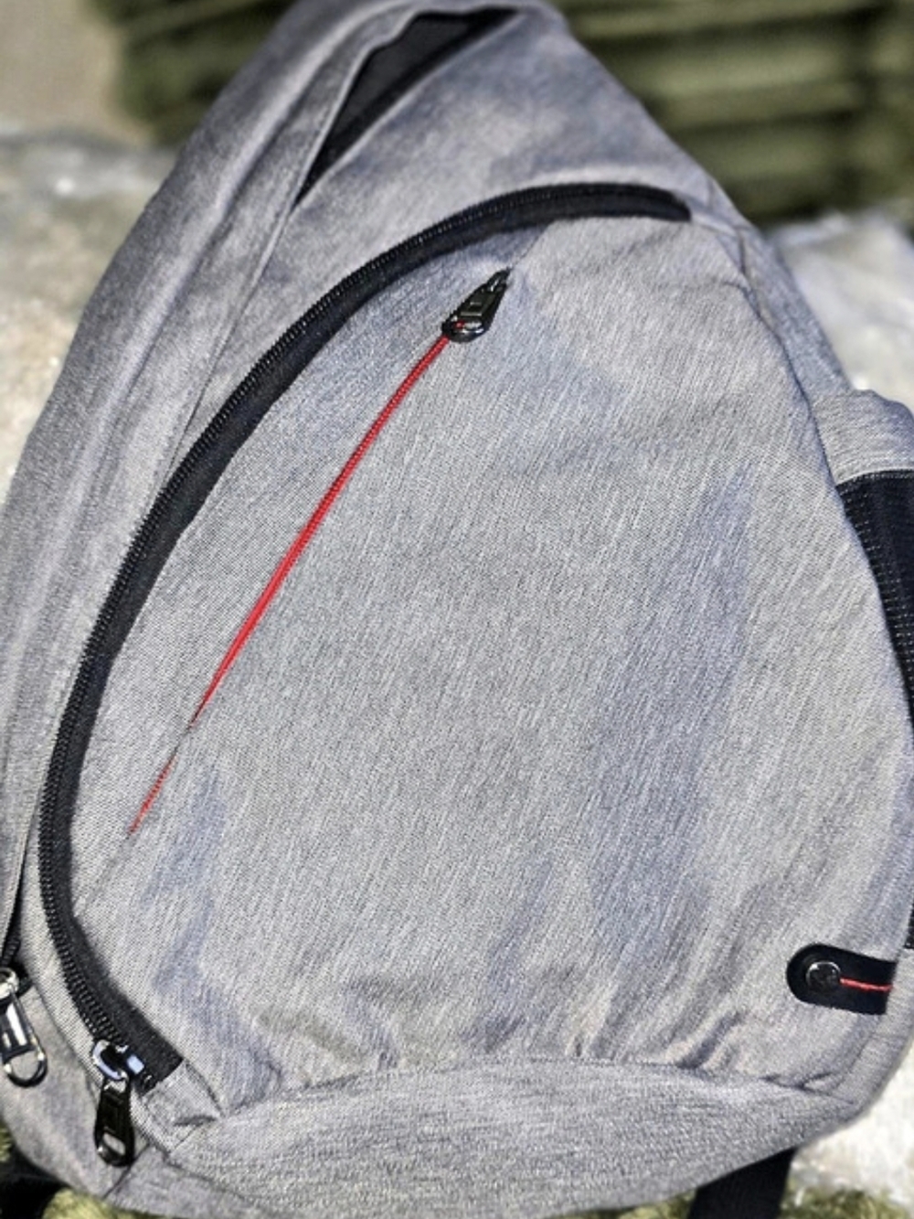 Outdoormaster Gray & Black Backpack